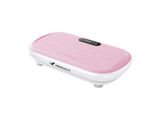 a close up of a pink and white foot massager on a white background