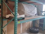 a shelf that has a lot of items on it