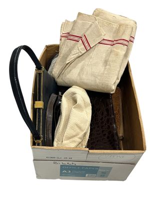 a box with a pair of shoes and a pair of gloves