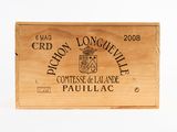 a wooden box that has a label on it