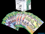 a lot of pokemon cards in a bag on the table