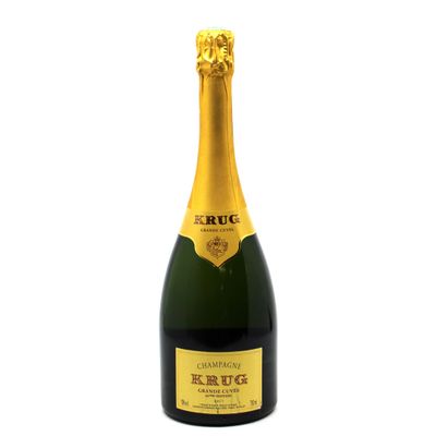 a close up of a bottle of champagne on a white background