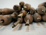 a pile of woodworking tools sitting on a table