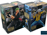 they are two boxes of one piece action figures, one with a green hair and the other with a green wig