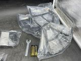 many items that are sitting on the floor in the room