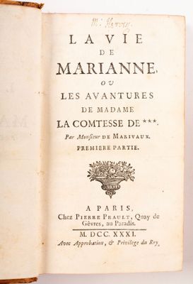 MARIVAUX (Pierre de) - La Vie de Marianne, ou les aventures …