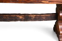 TABLE (grande) dite de "couvent", en chêne naturel, entretoi… (photo 4)