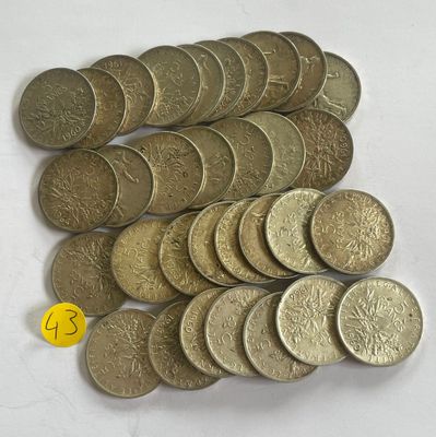 a lot of coins that are on the table