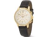 an 18k yellow gold chronograph wrist watch