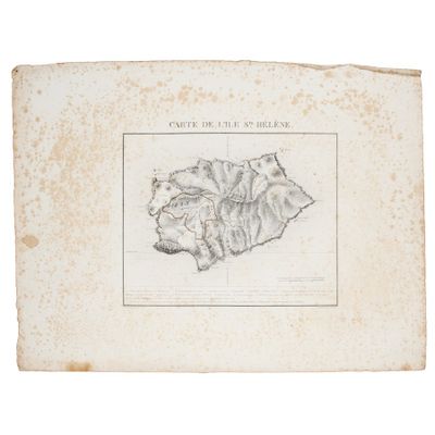 an old book with a drawing of a map on it
