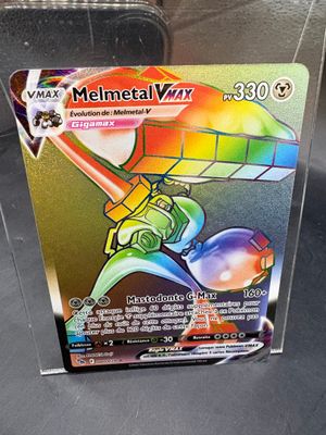 a card that is in a clear box on a table
