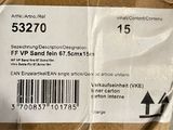 a box with a price label on it sitting on a table