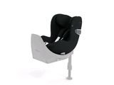 a car seat that is sitting on a stand