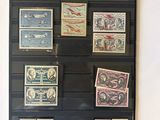 a picture of a display of stamps on a wall
