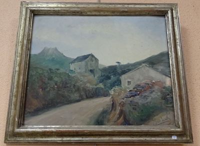 a picture of a painting on the wall of a house