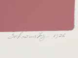 an image of a painting of a red square on a white background