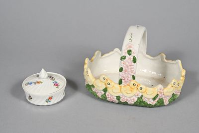 Sucrier couvert en porcelaine en porcelaine émaillée polychr…