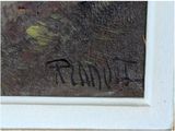 an image of a close up of a painting on a wall