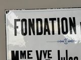 a sign on the wall that says foundation for me ye lube