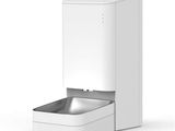 une image représentant un distributeur d'eau blanc sur fond blanc