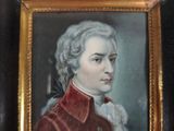 portrait of a young man in a red coat