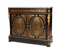 MEUBLE D'APPUI EN MARQUETERIE D'ÉCAILLE ROUGE ET LAITON GRAV… (photo 2)