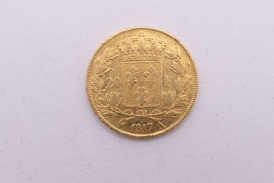 gros plan d'une pièce d'or sur une surface blanche