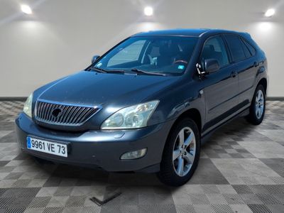 the blue suv is parked in a room with a checkered floor