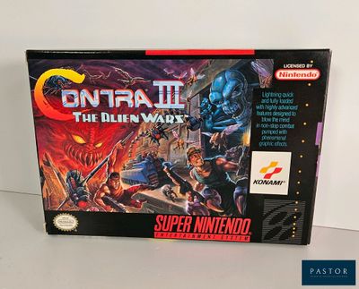 la boîte du jeu Nintendo « Contra II : La guerre contre les extraterrestres »