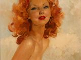 une image d'une peinture représentant une femme aux cheveux roux