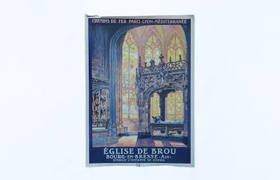 a picture of a poster on the wall of a building