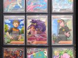 a lot of pokemon cards in this case