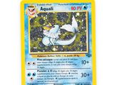 a close up of a pokemon card on a white surface
