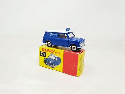 DINKY G.B. réf 273 Mini Van RAC PATROL, bleu toit/blanc, A.