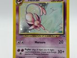the pokemon card has a picture of a pink rabbit on it