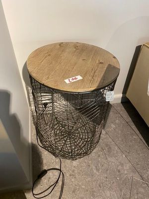 1 table tabouret ronde en bois 40x56 cm (modèle d'exposition…