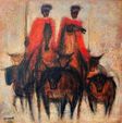 Claude QUIESSE (1938)
Toros et cavaliers, 1968
Huile sur toile si...