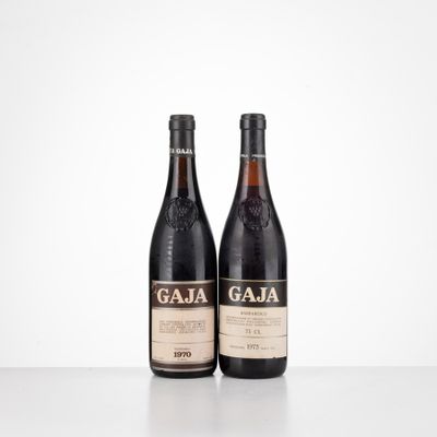 two bottles of wine sitting on top of a table next to each other