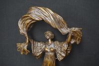 belle lampe sculptée en bronze de style Art nouveau - d'aprè… (photo 2)