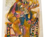 an image of a painting of a man sitting on a chair