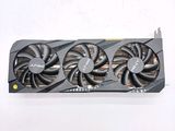 a close up of a video card with two fans on top of it