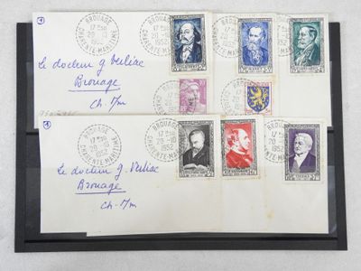 France N°930/935 oblitérés sur 6 lettres.