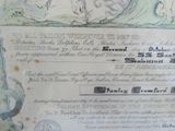 un vieux document sur lequel figure la photo d'une femme