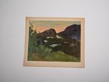 a picture of a painting on the wall of a room