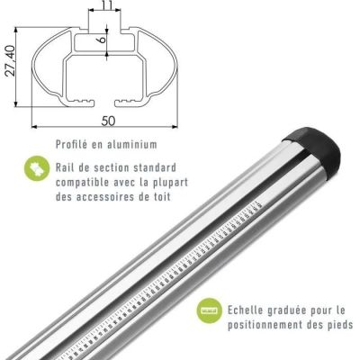 un gros plan d'un tube métallique avec des indications de dimensions et des mesures