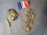 a few items that are laying out on a table