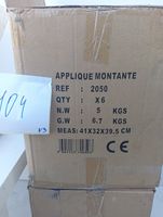 Lot de 12 appliques de jardin Lum’Air bois & inox, réf. (photo 2)