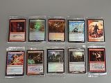 a lot of cards that are on the table