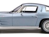 an image of a blue classic car on a white background