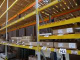 many shelves with boxes and boxes on them in a warehouse